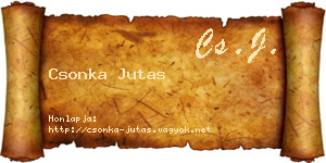 Csonka Jutas névjegykártya